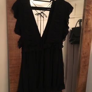 lilyful Dresses - Lilyful Ruffle Chiffon Flare Dress lilyful Dresses - Lilyful Ruffle Chiffon Flare Dress